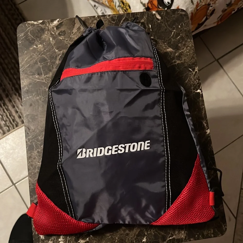 Bridgestone Draw String BackPack in Great Shape new with out tags came from SEMA